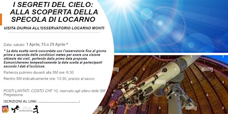 Hauptbild für Visita astronomica osservatorio Specola Locarno