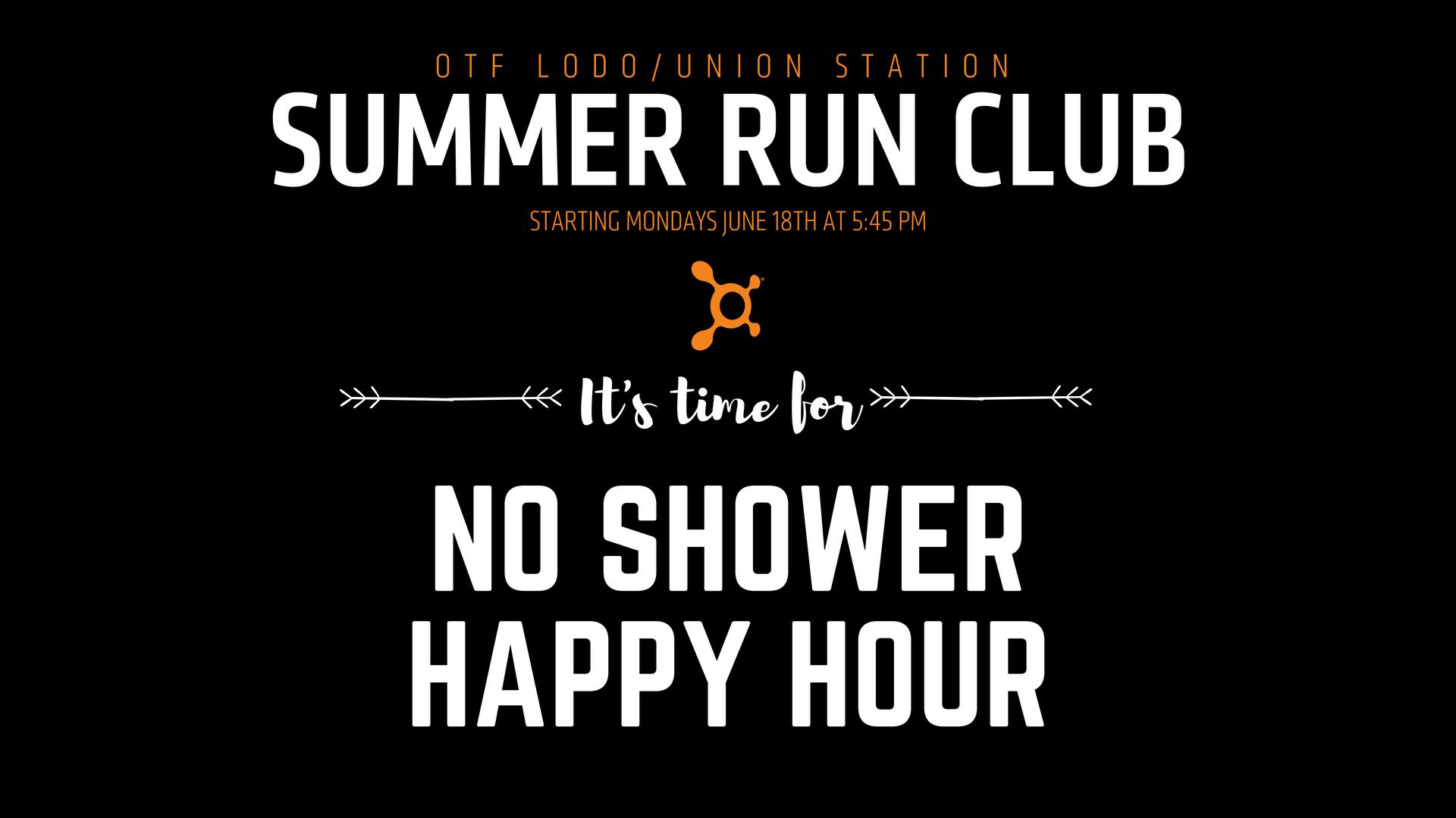 No Shower Happy Hour Run Club