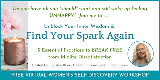 Primaire afbeelding van Find Your Spark Again - Women's Self Discovery Workshop