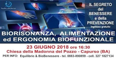 BIORISONANZA, ALIMENTAZIONE ed ERGONOMIA BIOFUNZIONALE BIORISONANZA, ALIMENTAZIONE ed ERGONOMIA BIOFUNZIONALE