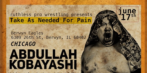 Ruthless Pro Presents: TAKE AS NEEDED FOR PAIN