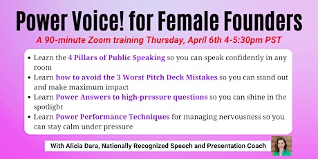 Power Voice for Female Founders