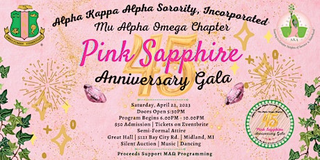 AKA Mu Alpha Omega's Pink Sapphire 45th Anniversary Gala