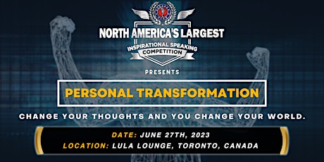 Personal Transformation | Speaker Slam: Inspirational Speaking Competition