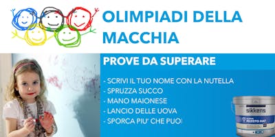 Olimpiadi della Macchia Sikkens Alpha rezisto - Per non chiedere più scusa Olimpiadi della Macchia Sikkens Alpha rezisto - Per non chiedere più scusa