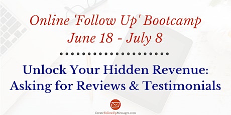 21 Day More Reviews = More Revenue Bootcamp primary image