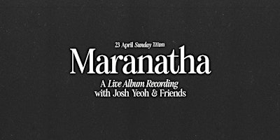 Maranatha | Live Album Recording