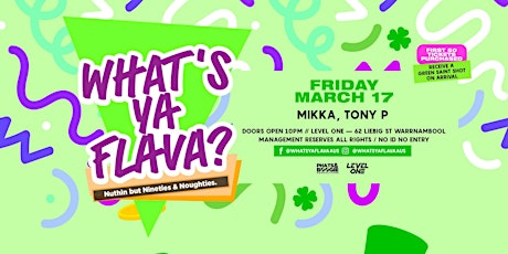 What's ya Flava? - Warrnambool (St Pat's Day Edition) primary image