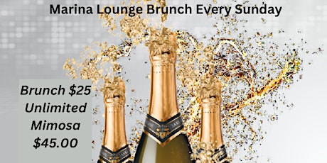 Marina Lounge Sunday Brunch April 2, 2023