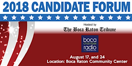 Boca Tribune's City Council Seat A Forum primary image