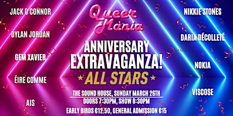 QueerMania Anniversary Extravaganza - All Stars!