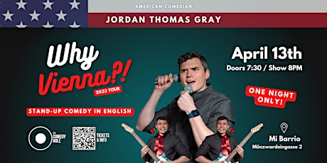 "Why Vienna?!" Standup Comedy in ENGLISH with Jordan Thomas Gray