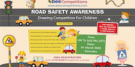 Road Safety Awareness Drawing Competition For Children primary image