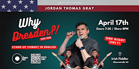 "Why Dresden?!" Standup Comedy in ENGLISH with Jordan Thomas Gray