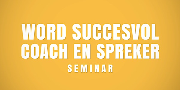 Word succesvol coach en spreker met Victor Mids!