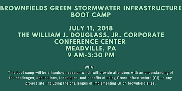 Brownfields Green Infrastructure Boot Camp
