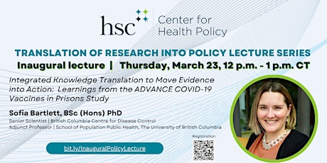 Translation of Research into Policy Lecture Series