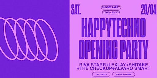 [OPENING PARTY] HappyTechno La Terrrazza Barcelona / Open Air