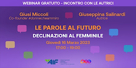 Hauptbild für Le Parole al futuro. Declinazioni al Femminile