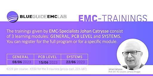 EMC-Trainings by Johan Catrysse, English, Session 1 2023 primary image