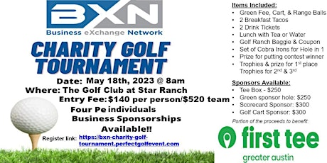BXN Spring Golf Charity Tournament