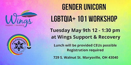 Gender Unicorn: LGBTQIA+ 101 Workshop primary image