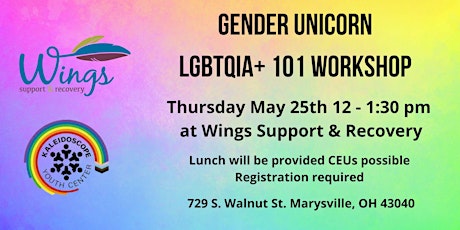 Gender Unicorn: LGBTQIA+ 101 Workshop primary image