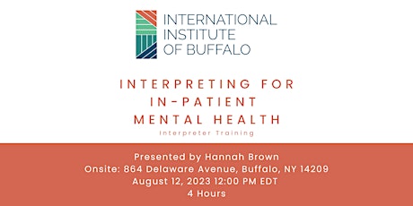 Interpreting for In-Patient Mental Health Feat. Hannah Brown
