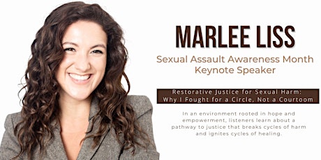 Sexual Assault Awareness Month Keynote: Restorative Justice for Sexual Harm