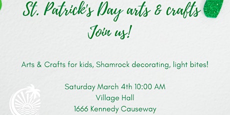 St. Patrick's Day arts & crafts