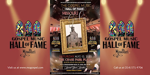 Gospel Music Hall Of Fame - Missouri Gala "Friendraiser"