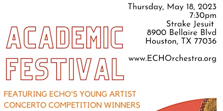 ECHOrchestra presents Academic Festival