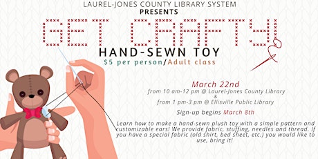 Get Crafty: Hand-sewn Toy, ELLISVILLE