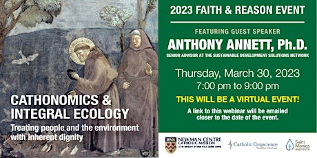 Faith & Reason Event: Guest Speaker, Anthony Annett, Ph.D. primary image