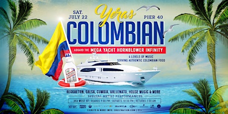 Colombian Independence Day Party | YERAS on the MEGA YACHT INFINITY