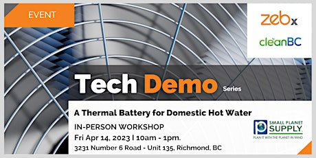 Tech Demo Series: A Thermal Battery for Domestic Hot Water primary image