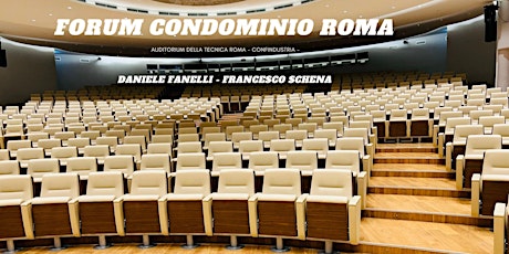 FORUM CONDOMINIO ROMA (AUDITORIUM SALA DELLA TECNICA)