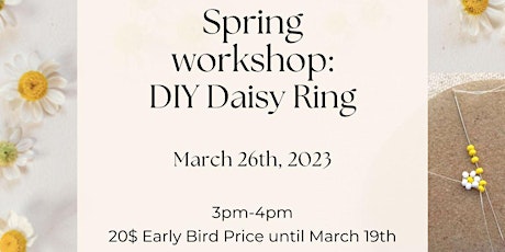Jewelry Making Workshop: Daisy Ring
