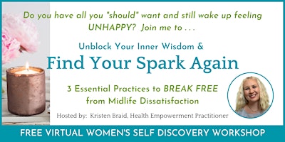 Hauptbild für Find Your Spark Again - Women's Self Discovery Workshop - Victoria