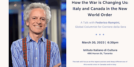 How the War is Changing Us: Italy and Canada in the New World Order