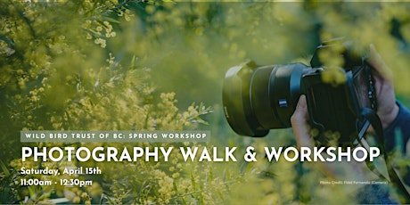 Image principale de Photo Walk & Workshop: The Basics of Nature Photography