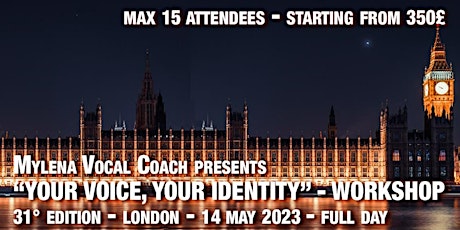 Imagem principal do evento Voice Coaching workshop: Your Voice, Your Identity with Mylena Vocal Coach