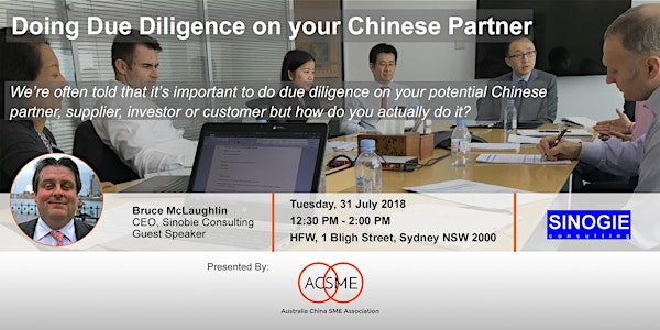 Doing Due Diligence on Your Chinese Partner
