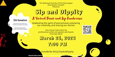 Sip and Dippity: A Virtual Paint and Sip Fundraiser