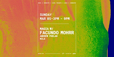 Primaire afbeelding van Magia Day Party w/ FACUNDO MOHRR at Audio