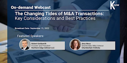 Primaire afbeelding van Recorded Webcast: The Changing Tides of M&A Transactions