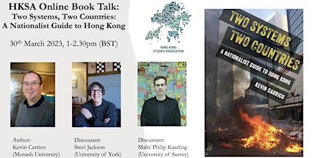 HKSA Book Talk:Two Systems,Two Countries: A Nationalist Guide to Hong Kong