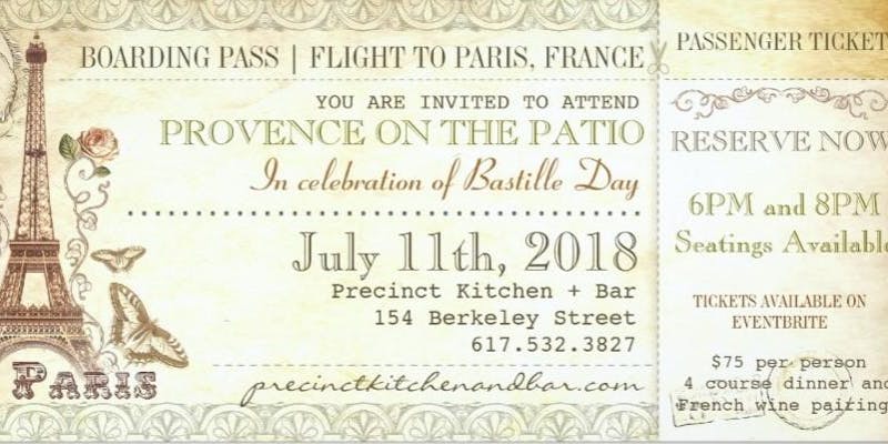 Precinct Back Bay Provence on the Patio Bastille Day