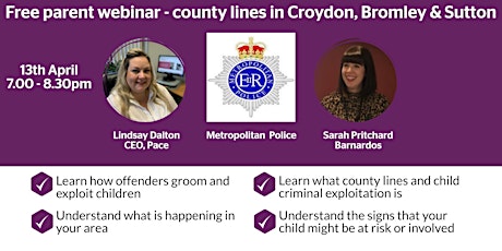 County Lines in Croydon, Bromley, Sutton - Free Parent Webinar
