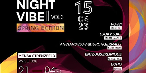 Night Vibe Strenzfeld /VOL.3 /SPRING EDITION